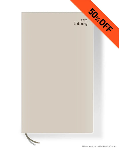 【50%OFF】tidiary2026［ベージュ］